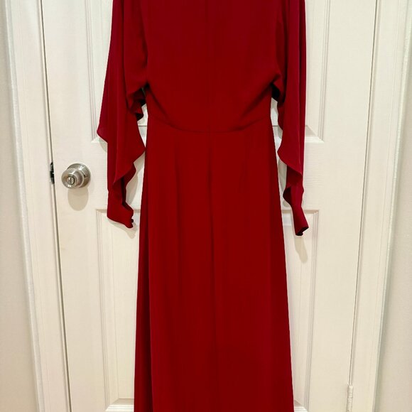 BCBGMAXAZRIA BURGUNDY DORAN MAXI DRESS GOWN NEW WITHOUT TAGS NWOT - Picture 9 of 13